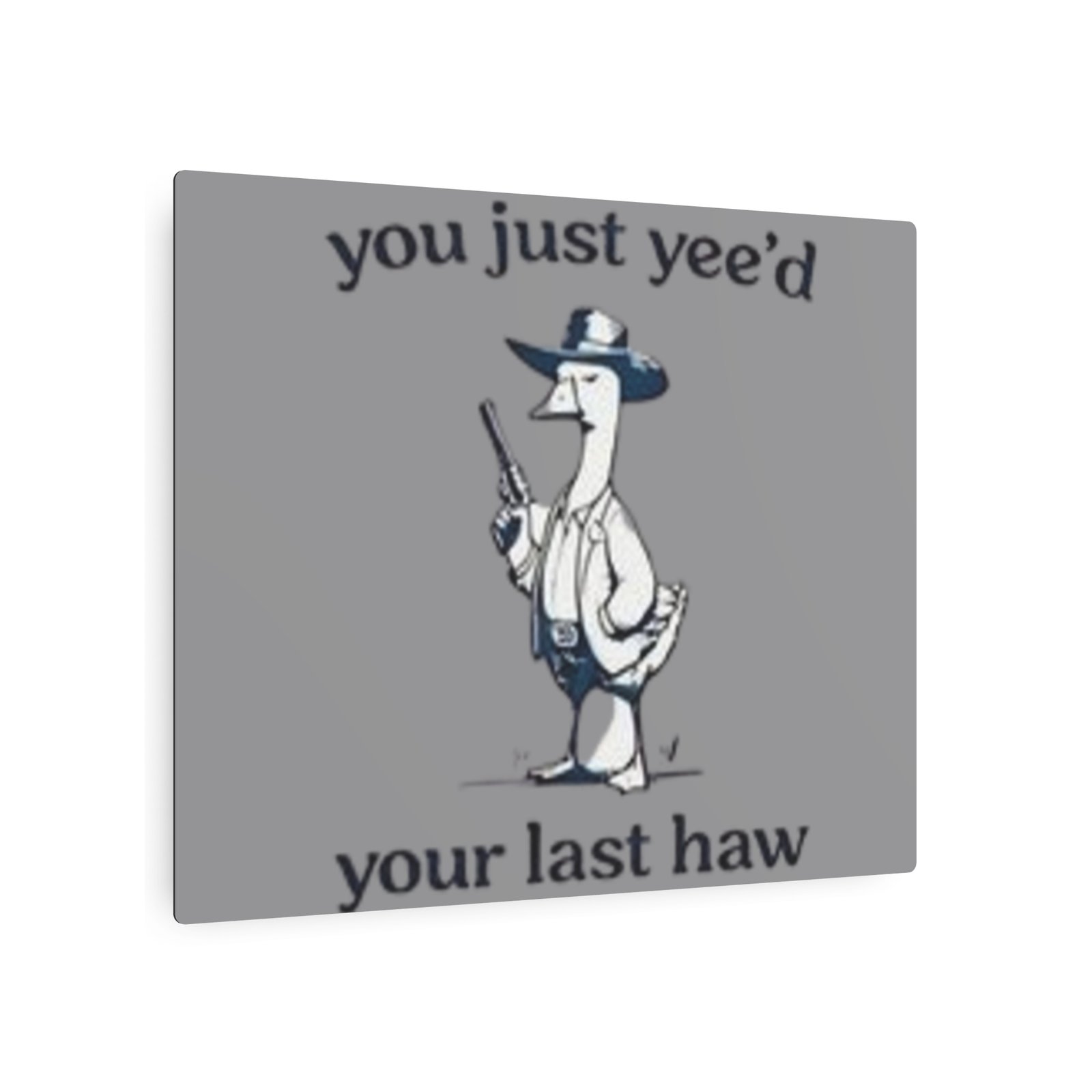 'You Just Yee'd Your Last Haw' Metal Art Sign - Image 15