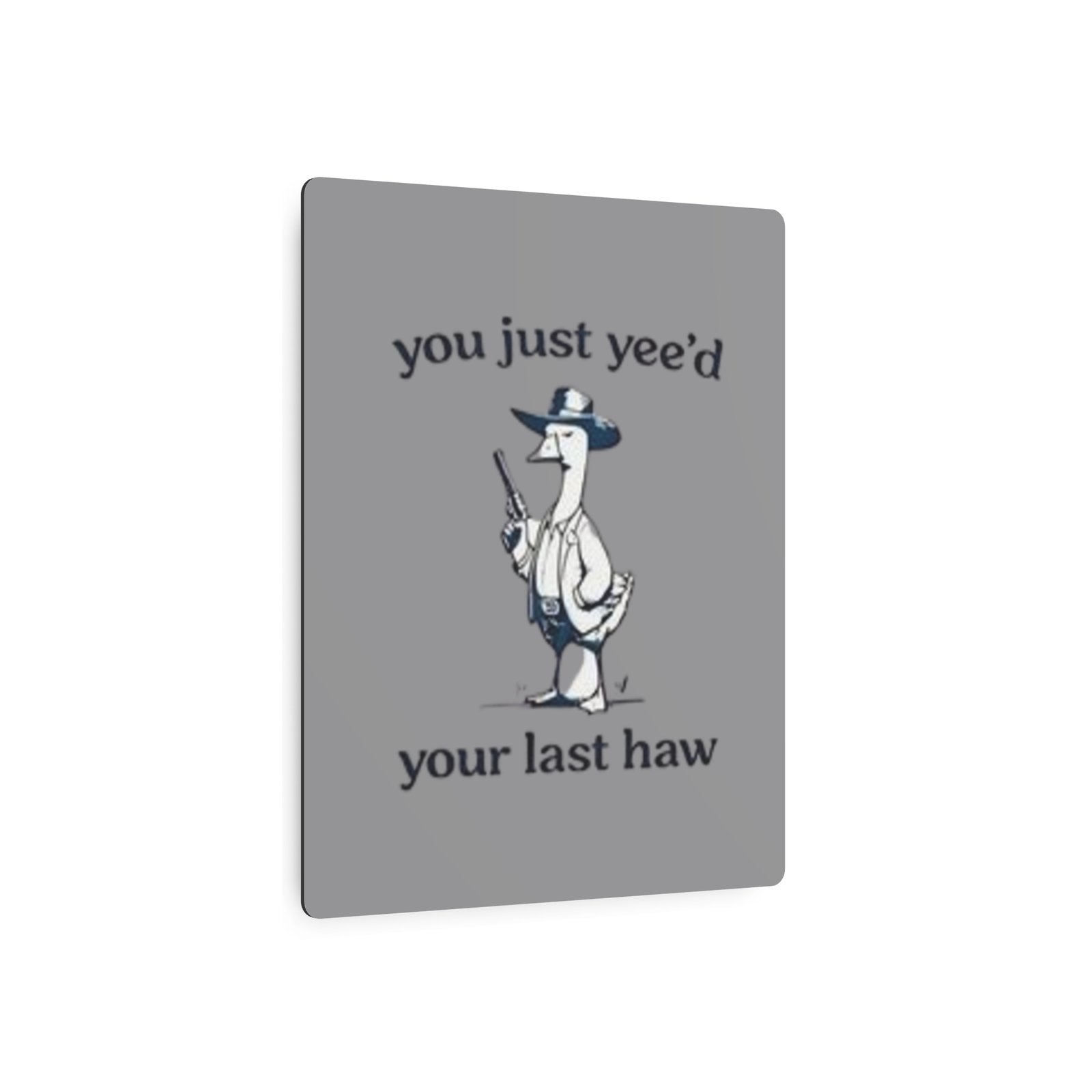 'You Just Yee'd Your Last Haw' Metal Art Sign - Image 23