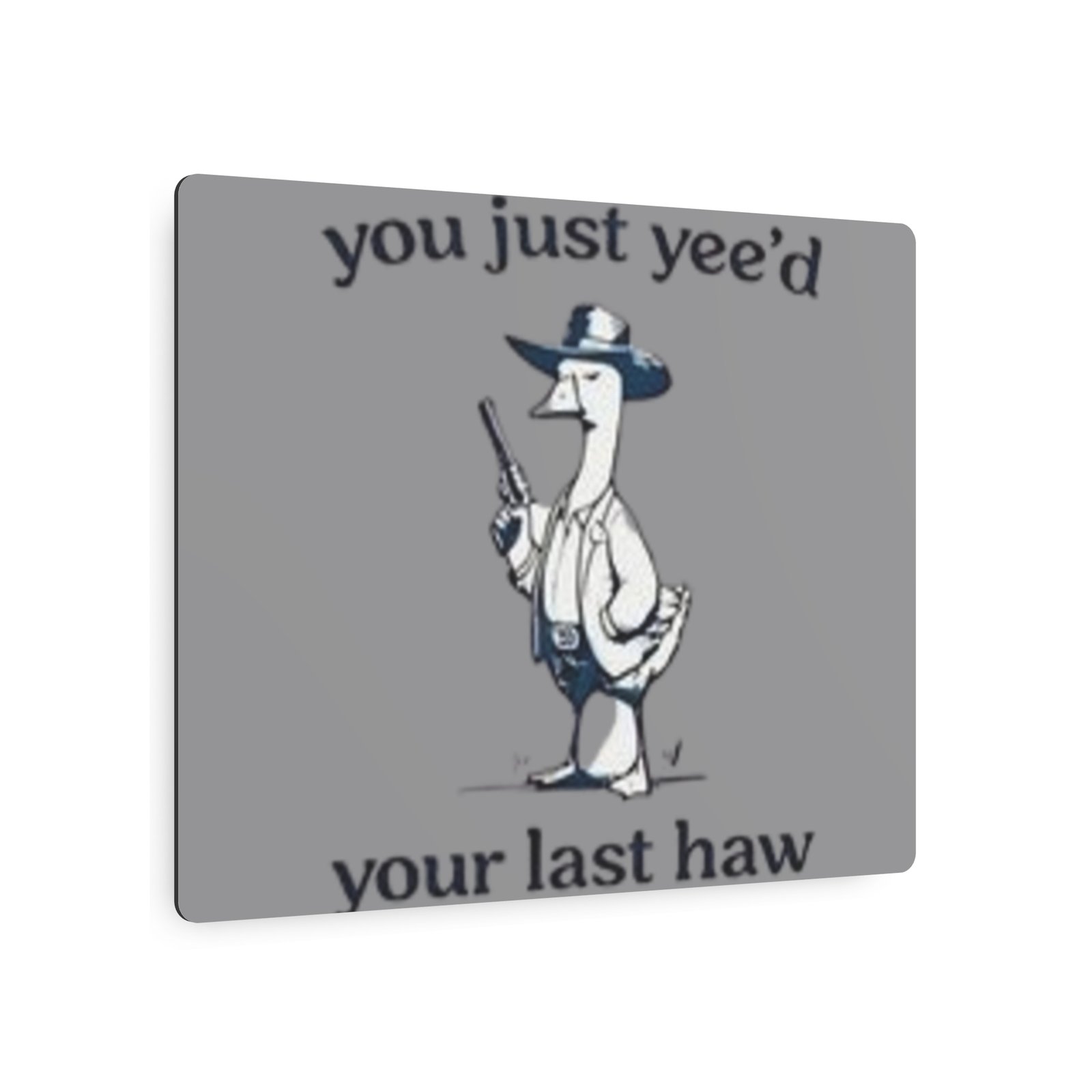 'You Just Yee'd Your Last Haw' Metal Art Sign - Image 7